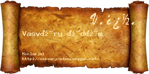 Vasváry Ádám névjegykártya
